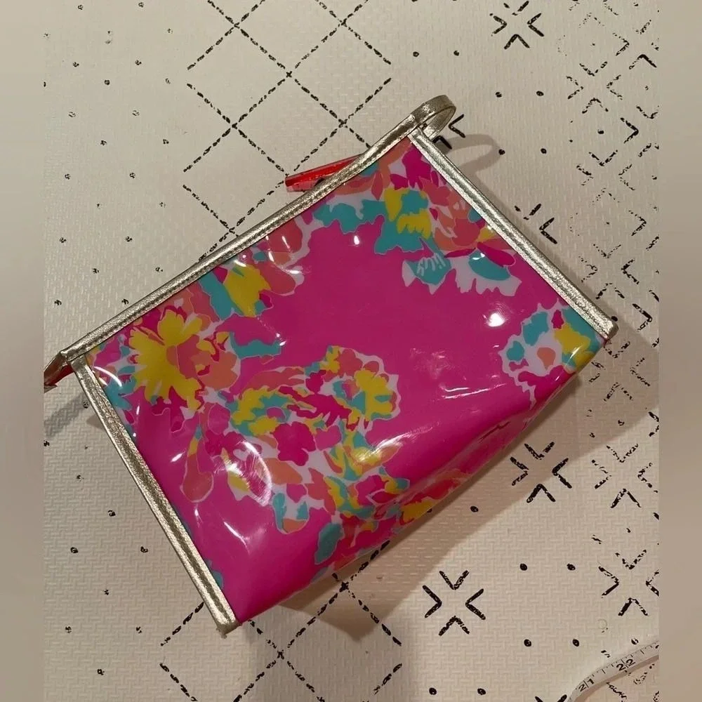 Lilly Pulitzer For ESTEE LAUDER Floral Print Waterproof Cosmetic Bag